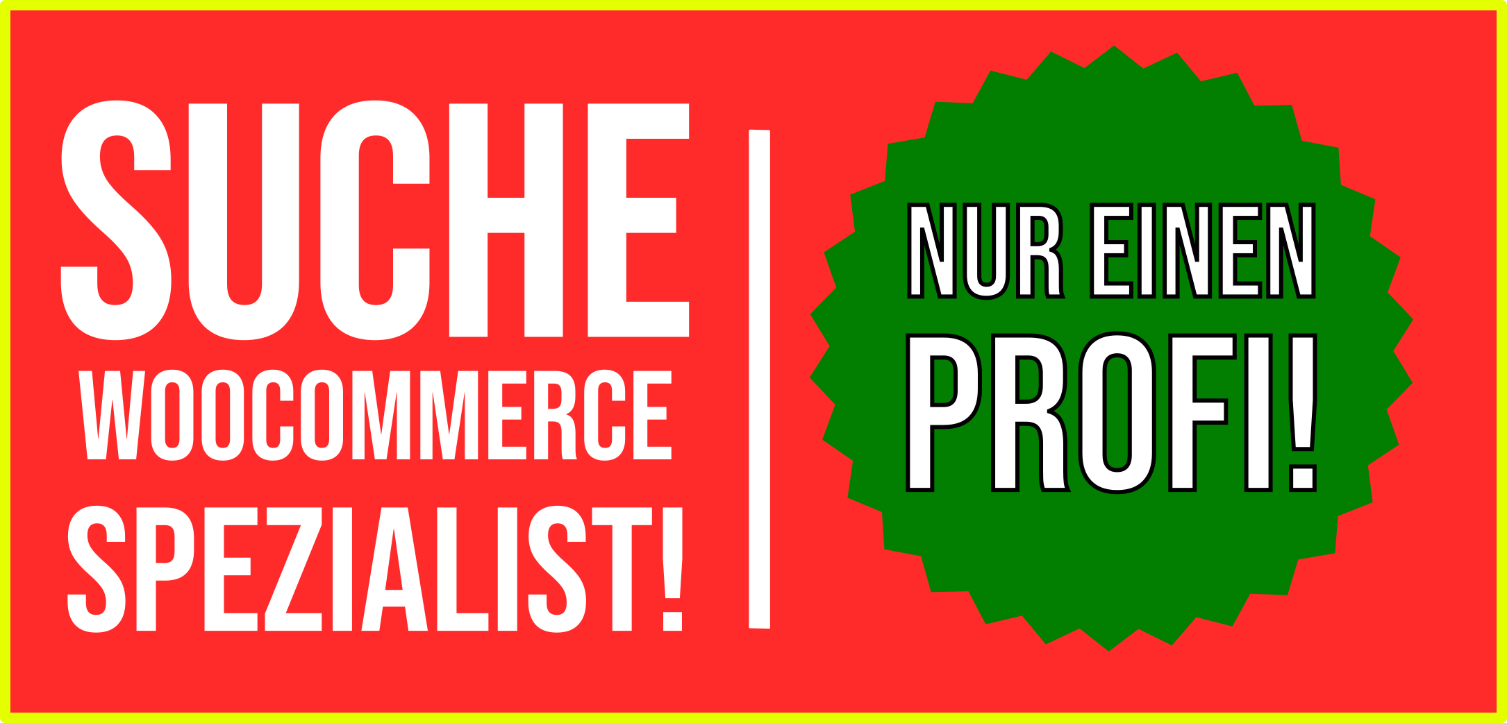 WooCommerce Spezialist gesucht